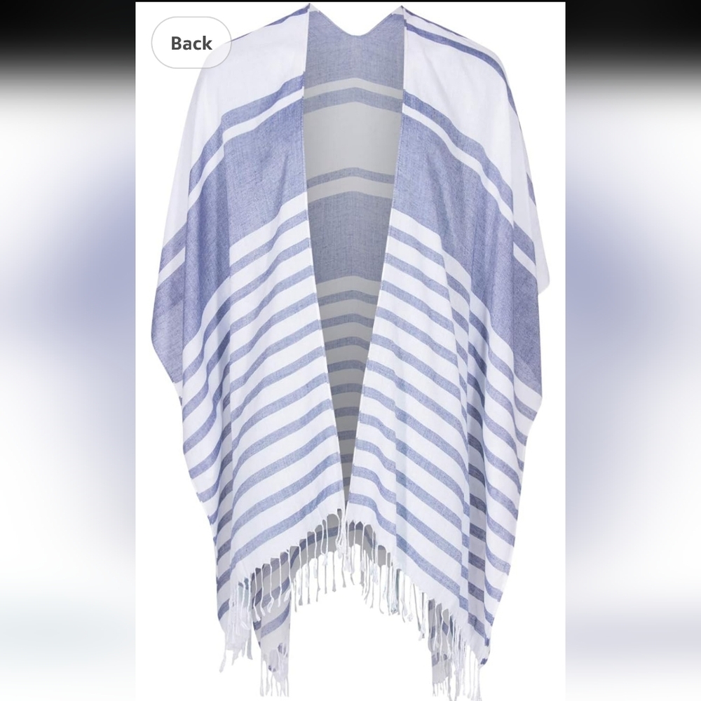 NWT Isaac Mizrahi Women's Casual Kimono (One Size) Striped Print
